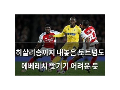 히샬리송까지 내놓은 토트넘도 에베레치 뺏기기 어려운 듯