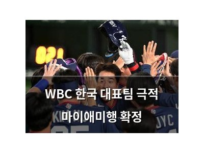 WBC 한국 대표팀 극적 마이애미행 확정