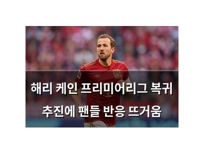 해리 케인 프리미어리그 복귀 추진에 팬들 반응 뜨거움