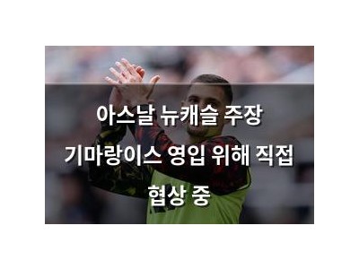 아스날 뉴캐슬 주장 기마랑이스 영입 위해 직접 협상 중