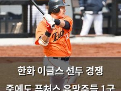 한화 이글스 선두 경쟁 중에도 퓨처스 유망주들 1군 소환